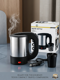 12V Portable Electric Water Kettle (150W, 0.5L) – Perfect for Travel, Camping & Road Trips