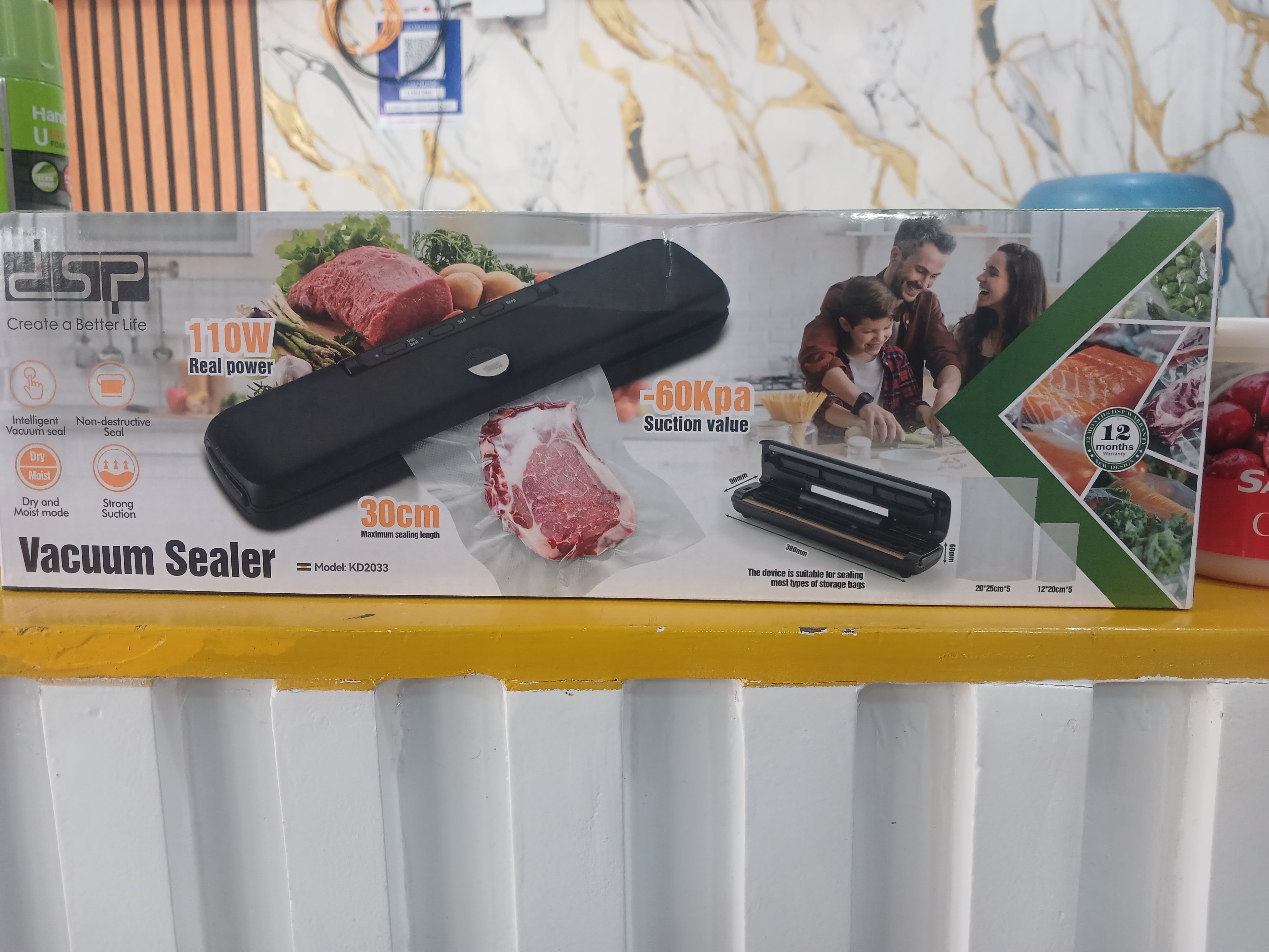 DSP Automatic Vacuum Sealer (Model: KD2033) – Heavy Duty Food Preservation System