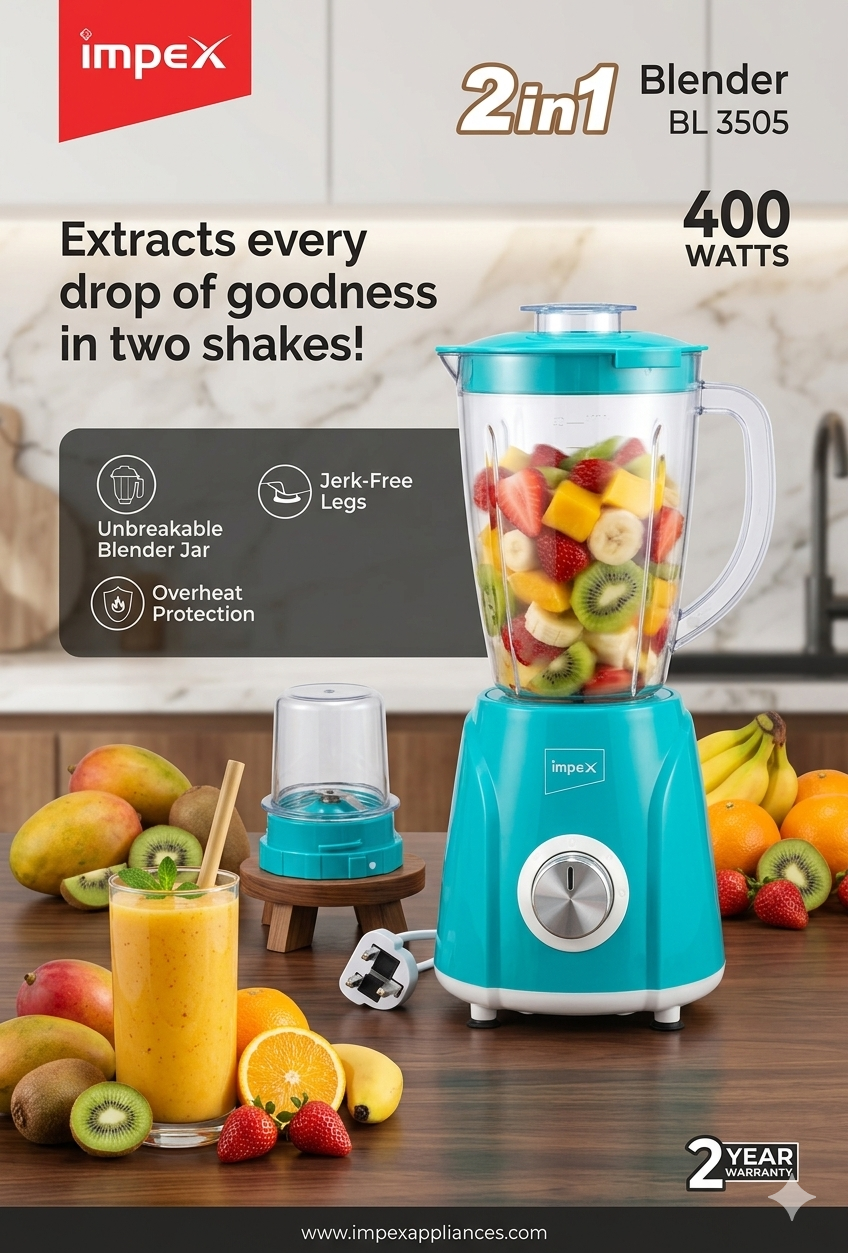 Impex 1.5L Blender & Smoothie Maker