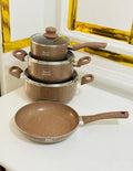 Royal Dessini 4-Piece Premium Granite-Coated Non-Stick Cookware Set
