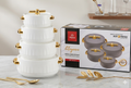 Aapna Elegance Insulated Hotpot Set – 4-Piece Premium Gold Collection