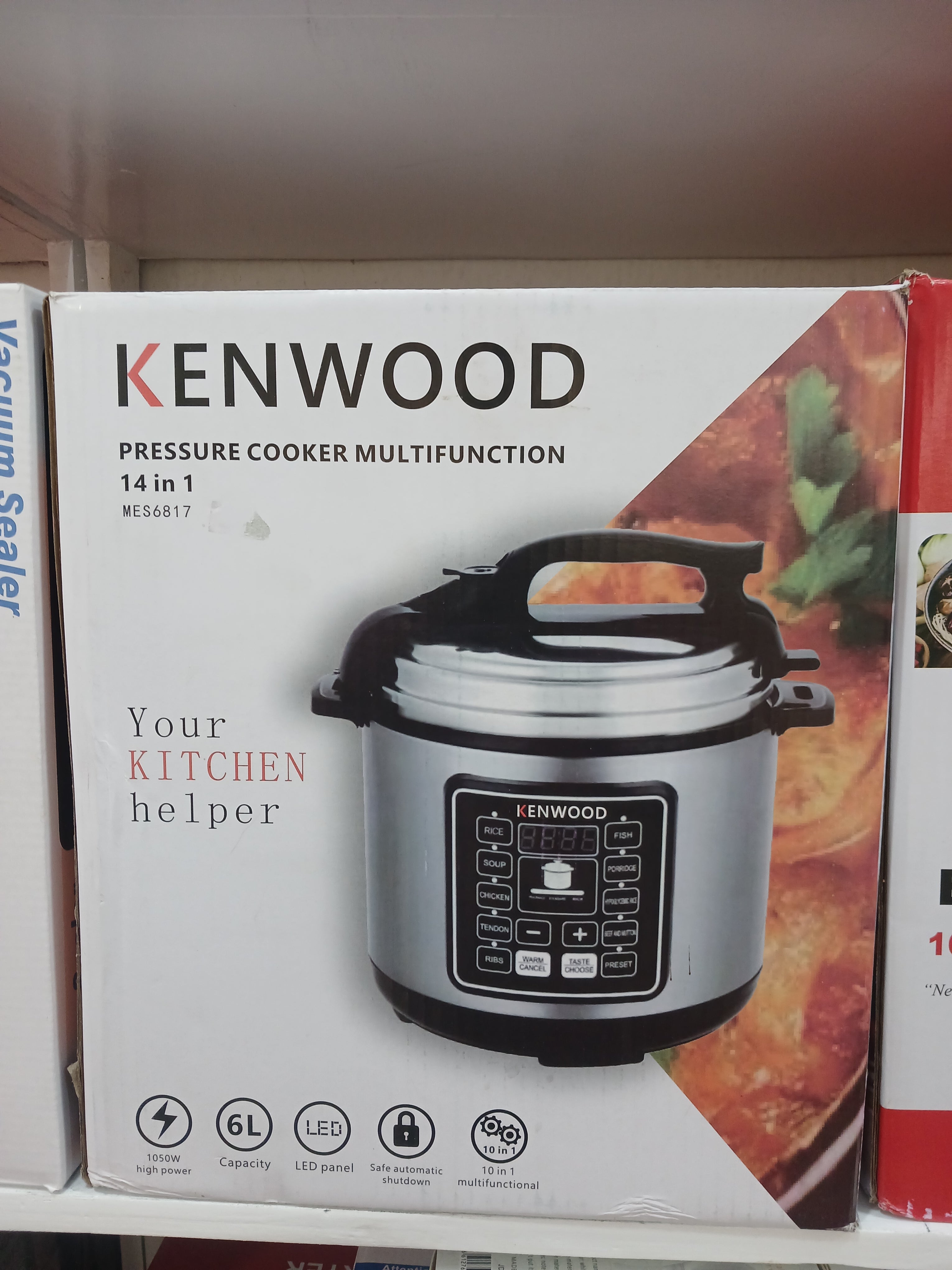 Kenwood 14-in-1 Multifunctional Electric Pressure Cooker (6L, 1050W) – Model MES6817