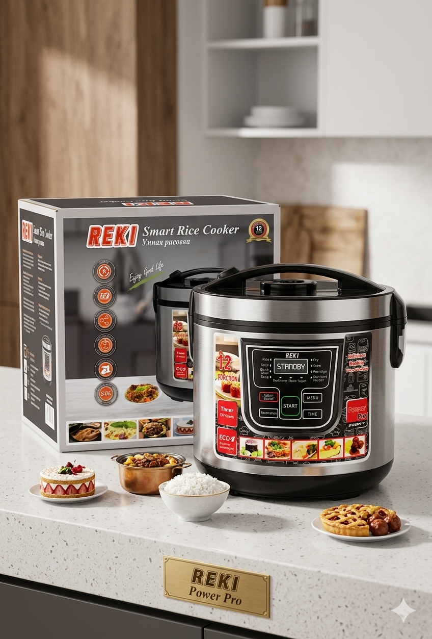 REKI Smart Rice Cooker (Power Pro) – The Ultimate Modern Multi-Functional Cooking Solution!