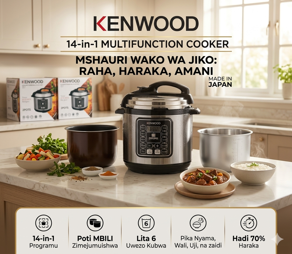 Kenwood 14-in-1 Multifunctional Electric Pressure Cooker (6L, 1050W) – Model MES6817