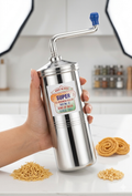 Premium Stainless Steel Manual Snacks & Noodle Maker (Sev Sancha) - Size No. 12