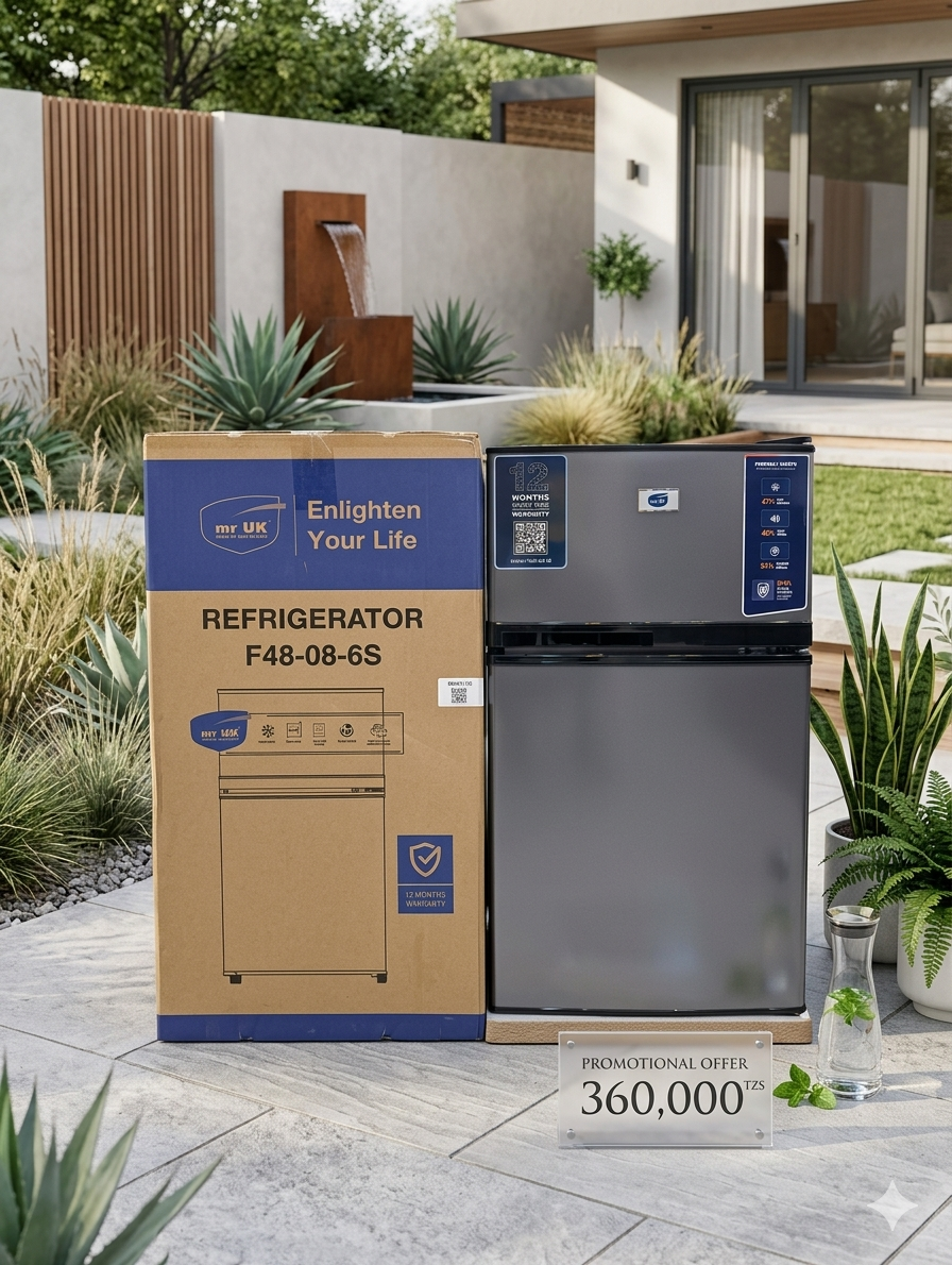 Mr. UK Double Door Refrigerator (F48-08-6S) – Premium Cooling Solution