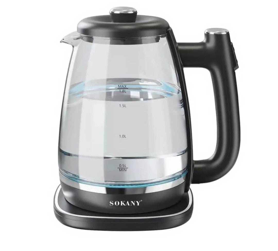 Sokany 1.8L Luxury Glass Electric Kettle